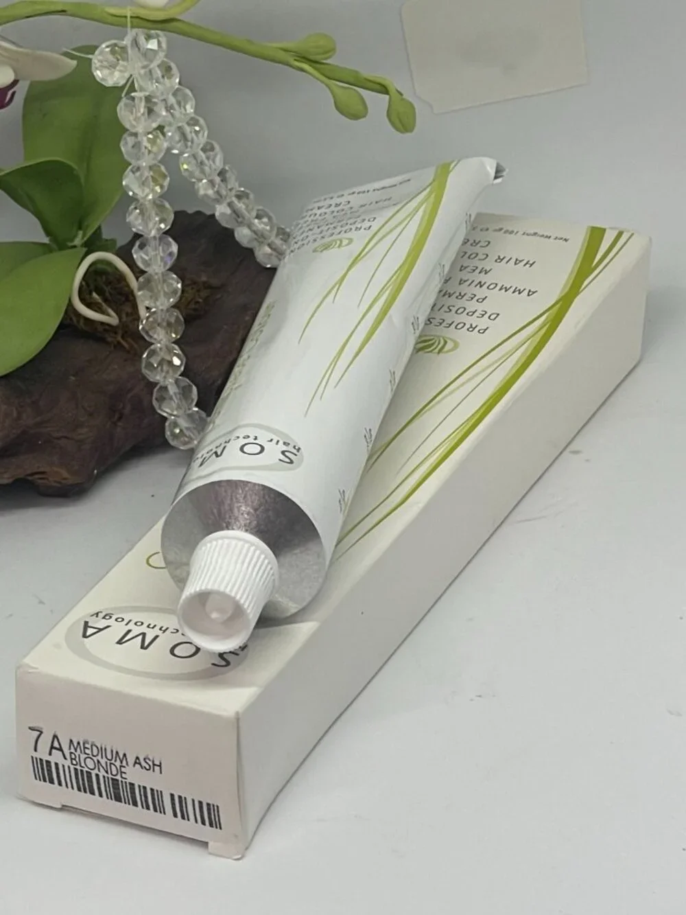 Soma Professional Deposit Only Permanent Hair Color Cream - 7A Medium Ash Blonde